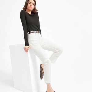 Everlane Cheeky Straight Leg Jean Bone